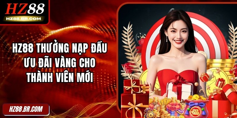 HZ88 Thưởng Nạp Đầu - Ưu Đãi Vàng Cho Thành Viên Mới